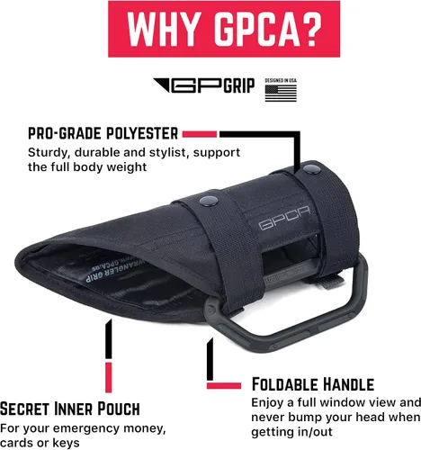 Vista 3 de GPCA GP Grip LITE - Manijas de agarre para Jeep, agarre de barra antivuelco de metal de aluminio para Jeep Wrangler 4xe, JL, JK, JT, Sport, Sahara