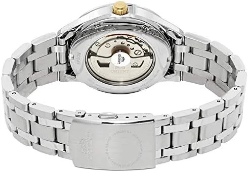 Vista 8 de Orient abierto corazón automático esfera negra reloj de los hombres FAG03002B0