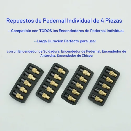 Vista 4 de GUTIMORE - Encendedor de chispa individual 2 piezas, con limpiador de punta maestra y 20 repuestos adicionales de pedernal, para soldadura
