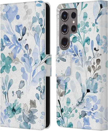 Vista 222 de Head Case Designs Officially Licensed Ninola Beige Wild Grasses Leather Wallet Case Compatible with Samsung Galaxy A07 4G