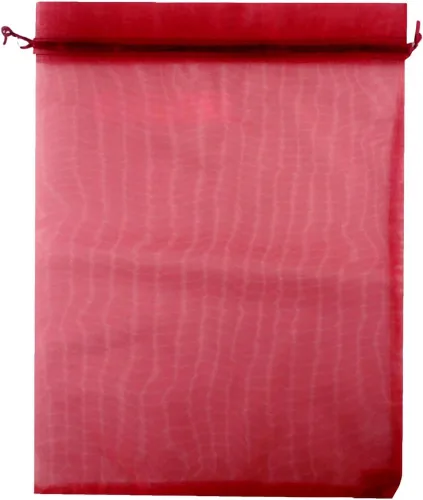 Vista 8 de 8 x 12 pulgadas 100 piezas bolsas con cordón de tela de organza bolsa de regalo de joyería bolsa de caramelo favores de boda B231 (verde manzana)