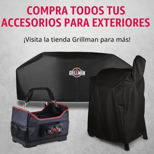 Vista 9 de Grillman - Resistente funda para parrilla de pellets, compatible con Traeger Pro Series 22, 575, modelos Elite, Lone Star Elite, Pro 20
