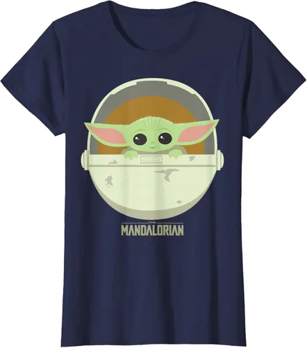 Vista 29 de Star Wars The Mandalorian The Child Bassinet - Camiseta con retrato Negro