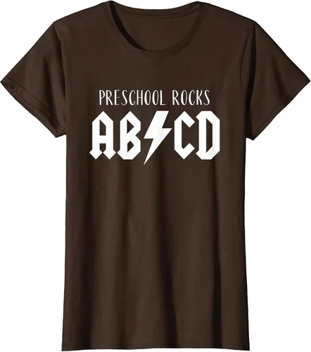 Vista 48 de Preschool Rocks Teacher Back to School ABCD Rock First Day T-Shirt Asphalt Grey
