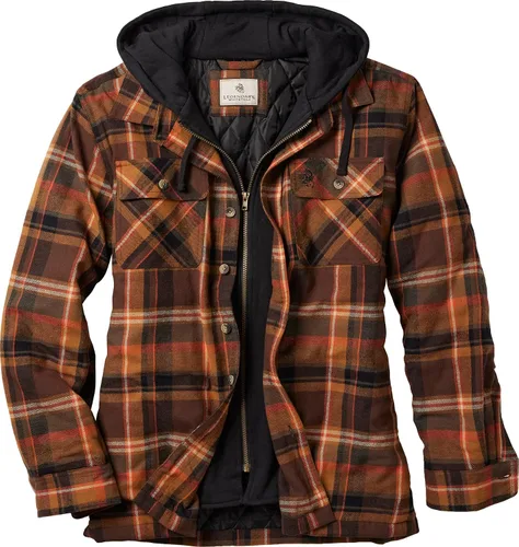 Vista 10 de Legendary Whitetails - Chaqueta Maplewood tipo camisa con capucha para hombre Cuadros de bisonte antiguo