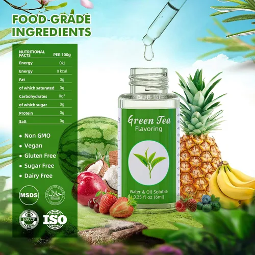 Vista 4 de Nomeca Juego comestible de aceite aromatizante para alimentos y polvo brillante