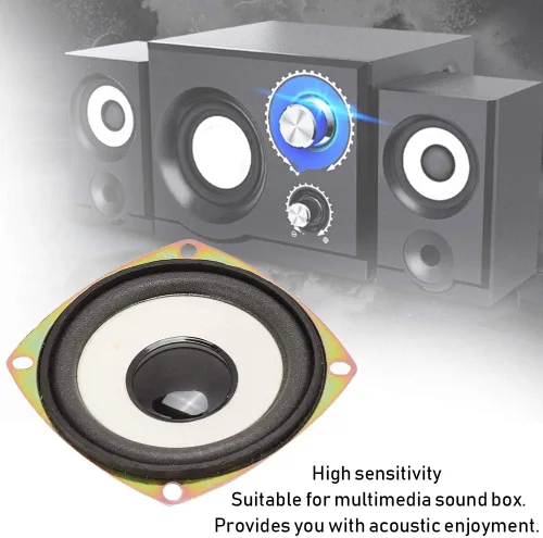 Vista 3 de V BESTLIFE 3 pulgadas 4ohm 5W mini altavoz de audio de frecuencia completa para caja de sonido multimedia