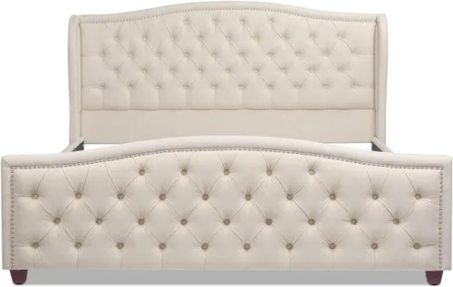 Vista 19 de Jennifer Taylor Home - Cama Anastasia de tamaño Queen de terciopelo resistente en color verde oliva Terciopelo de rendimiento verde oliva