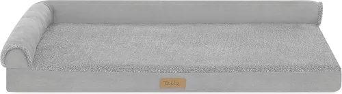 Vista 9 de Cama de madera para perros con colchón resistente al agua, cama elevada para mascotas pequeña a mediana con colchón relajante, certificado