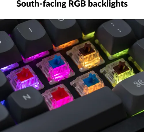 Vista 4 de Keychron Q6 Wired Custom Mechanical Keyboard, QMKVIA Programmable Macro, Full-Size Aluminum RGB Backlit, Double Gasket Hot-Swappable Gateron G Pro