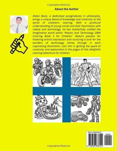 Vista 2 de Robots and Technology DBM Coloring Book 3 for Children