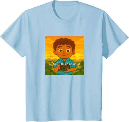 Vista 9 de Camiseta El Niño de la Cámara – Diseño Oficial del Cuento Ilustrado