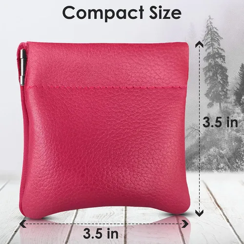 Vista 29 de Monedero clásico a presión, de cuero, para hombre de Nabobb, negro