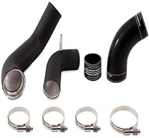 Vista 2 de Mishimoto MMICP-F35T-17CP Kit de tubería intercooler compatible con Ford F-150 Raptor 2017+ pulido