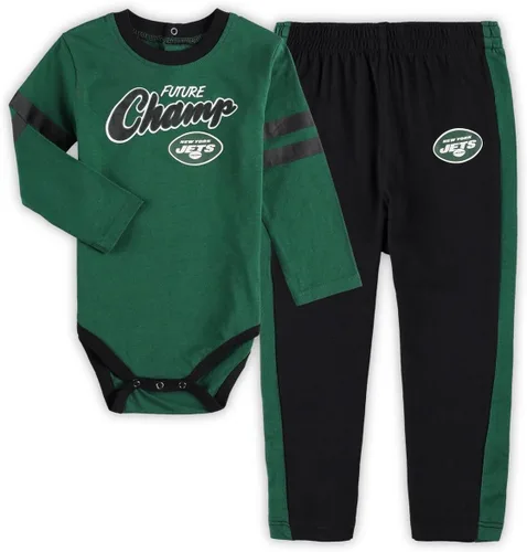 Vista 12 de Outerstuff NFL Little Kicker - Conjunto de 2 piezas para recién nacidos, mameluco y pantalón