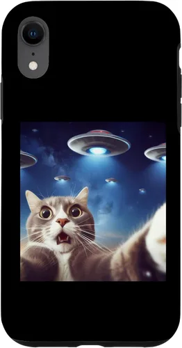 Vista 8 de Funda clásica para iPhone 15 con diseño de gato alienígena