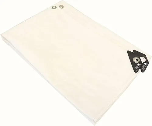 Vista 2 de Lona blanca extra resistente de 10'X14