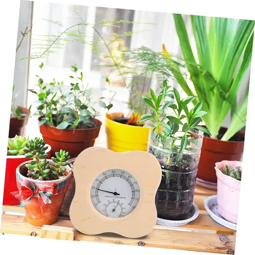Vista 4 de NUOBESTY Multi-Functional Wooden Hygrometer Thermometer for Sauna Room, Indoor Humidity and Temperature Gauge, Sauna Accessories with Precise