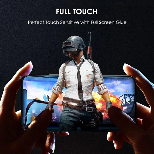 Vista 4 de Paquete de 3 protectores de pantalla para Huawei Mate 20 Pro, vidrio templado [juego UV], adhesivo de pantalla completa de borde a borde, reparación