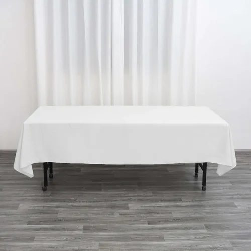 Vista 95 de Efavormart - Mantel rectangular de poliéster, 90 x 156 pulgadas, color borgoña, 5 unidades, para bodas, fiestas, restaurantes