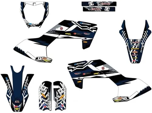 Vista 9 de Kit de base gráfica Mini TC 50 Mayhem Black Senge 2018-2023 compatible con Husqvarna