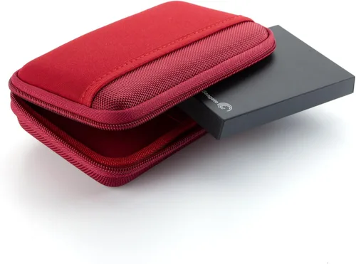 Vista 2 de DL-64-RED - Estuche portátil de EVA para disco duro, color rojo