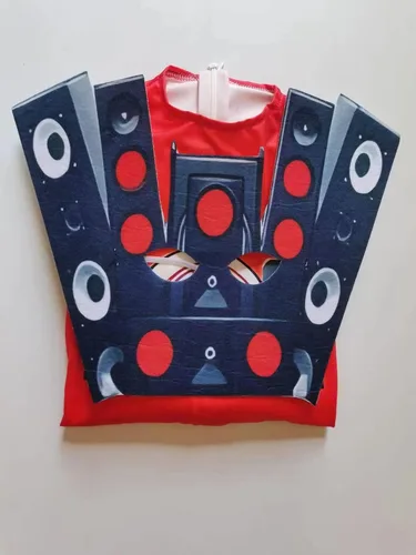 Vista 2 de MSSmile-FANKID Skibidi - Disfraz de inodoro para niños, disfraz de hombre de televisión, cámara, cosplay, videojuegos, ropa de Halloween