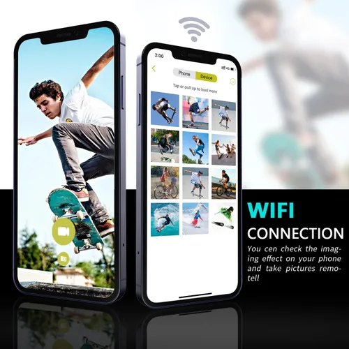 Vista 5 de Videocámara 4K con visión nocturna IR, cámara digital WiFi, zoom digital 18X, cámara de vlogging para YouTube, cámara de video para niños, micrófono