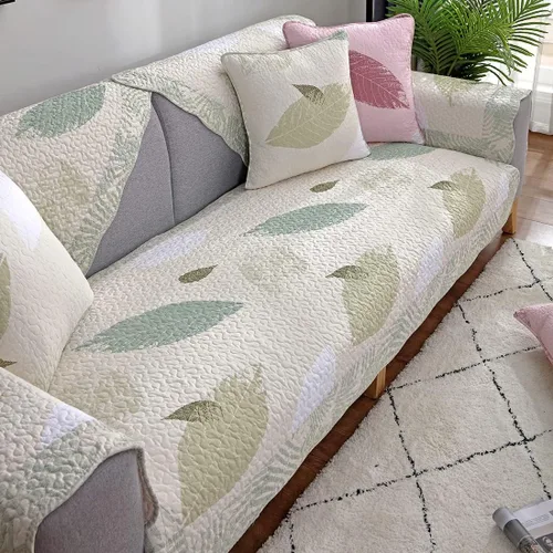 Vista 14 de vctops Funda acolchada de algodón para sofá modular, funda acolchada de algodón para sofá modular, antideslizante, suave y cómoda, protector