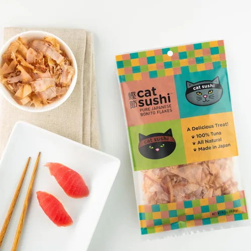 Vista 2 de Cat Sushi Hojuelas de Bonito, Corte Clásico, 0.7oz