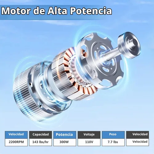 Vista 5 de Máquina de afeitar de hielo trituradora eléctrica de cono de nieve, 4 cuchillas 300 W, 143 libras/hora, máquina de hielo afeitado de acero