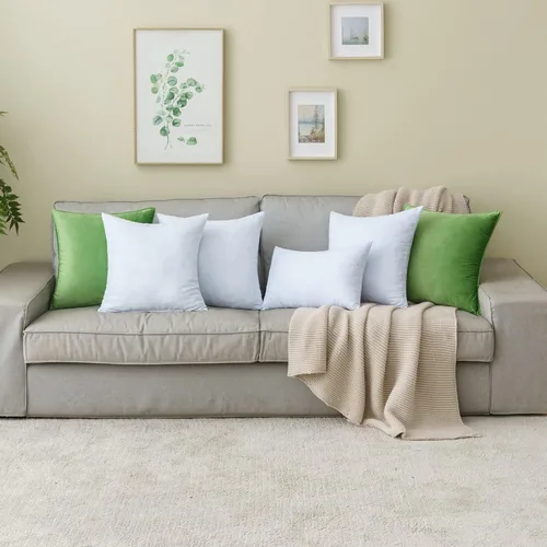 Vista 8 de MIULEE Paquete de 2 rellenos de almohada de 12 x 20 pulgadas, almohadas decorativas de espuma viscoelástica triturada de enfriamiento, ajustables