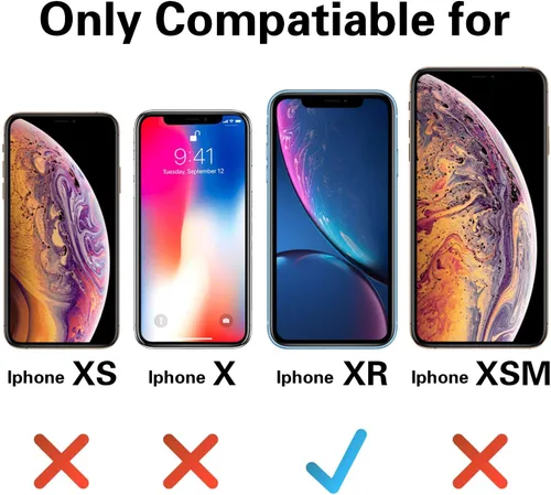 Vista 2 de OTOFLY Funda para iPhone XR, Protección contra Caídas de Grado Militar, Funda Protectora con Parachoques de Cuerpo Completo de Goma de Silicona