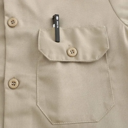 Vista 4 de GRANDWISH Camisa de manga larga para niños, disfraz de Cazafantasmas para niños, camisa de trabajo del guardián del zoológico, color caqui