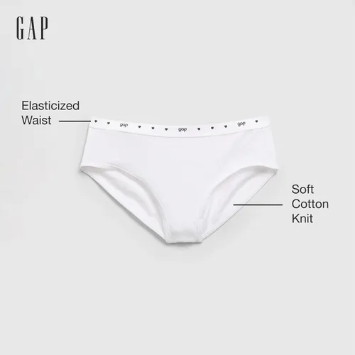 Vista 2 de GAP Paquete de 5 calzoncillos de bikini para niñas