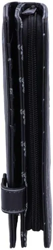 Vista 2 de Nemesis Now B5117R0 Edgar Allen Poe Nevermore Raven - Bolso de poliuretano, negro, 7.3in