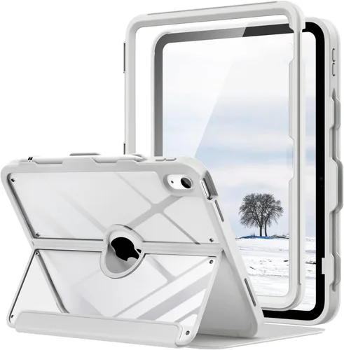 Vista 11 de MoKo Funda para iPad (A16) de 11ª/10ª generación con soporte para lápices A-Azul marino