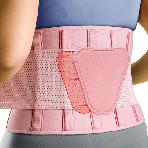 Vista 9 de FEATOL Soporte de espalda transpirable con almohadilla lumbar para mujeres y hombres, cinturón de soporte para alivio del dolor de espalda baja