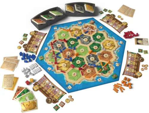 Vista 4 de Juego de mesa CATAN Traders & Barbarians Expansión (6ª edición) Explora nuevas aventuras, juego de estrategia para niños y adultos, a partir de 12