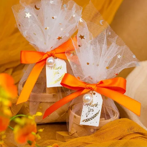Vista 6 de Mini cesta de regalo tejida a mano de bambú, cajas de dulces, caja de embalaje de chocolate, perfecta para baby showers, cumpleaños, recuerdos
