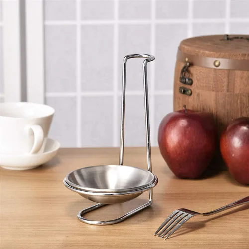 Vista 4 de Soporte para cucharas de sopa de acero inoxidable para ahorrar verticales o hotpot restaurante, bufé, restaurante de comida rápida, herramienta