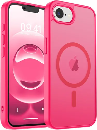 Vista 208 de zapica Funda magnética para iPhone Air, con protector de pantalla de vidrio templado, compatible con MagSafe, translúcida mate, a prueba de golpes