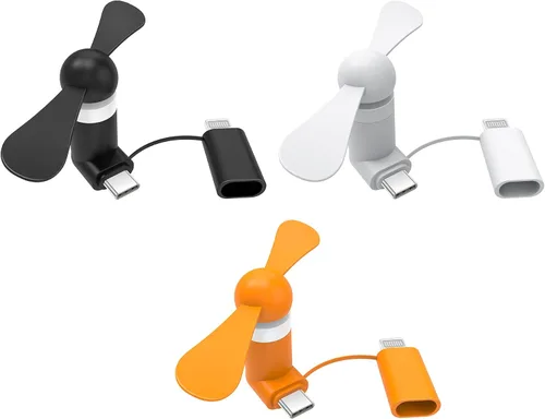 Vista 13 de Paquete de 3 ventiladores portátiles para teléfono celular compatible con iPhone 14/14Pro Max/13/13 Pro Max/12/12 Pro Max/11/11 Pro/11 Pro