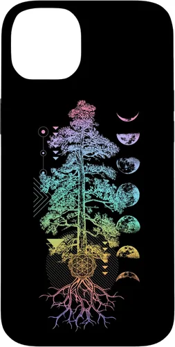Vista 15 de Tree of Life Phases of The Moon Yoga Chakra Gift Case for iPhone 17