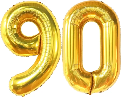Vista 10 de KatchOn Globo verde oscuro del número 90 de 40 pulgadas