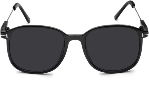 Vista 2 de Gafas de sol polarizadas de gran tamaño para miopía -1.00 para conducción al aire libre, color gris, miopía