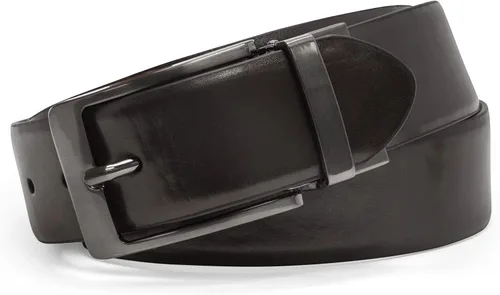 Vista 3 de Steve Madden de los hombres Casual de 35mm reversible Feather Edge cinturón cafénegro