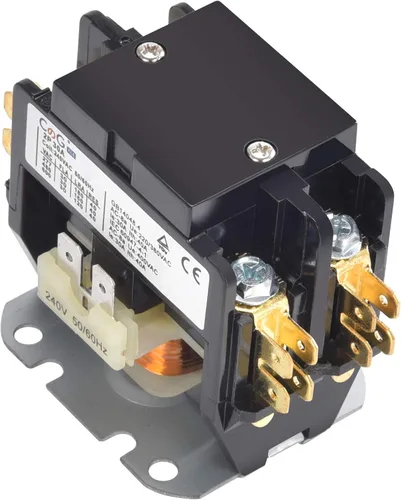 Vista 13 de Contactor de aire acondicionado de 2 polos 30 A 24 V, Contactor del condensador Contactor del compresor..
