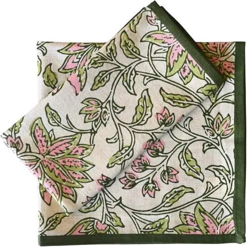 Vista 21 de Fingercraft - Juego de 12 servilletas de tela de mezcla de algodón y lino, con estampado, perfecta para fiestas, cenas, bodas, cócteles y Navidad