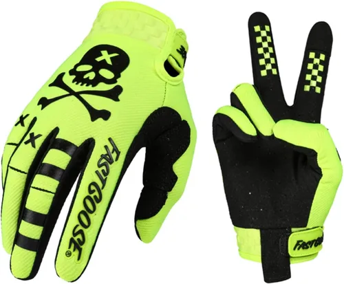 Vista 2 de EXCEREY Skeleton Cool - Guantes de motocicleta para motocicleta, dedos completos, todoterreno, deportes al aire libre para hombres y mujeres